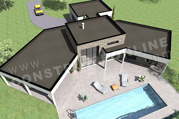 Plan de maison style vexin