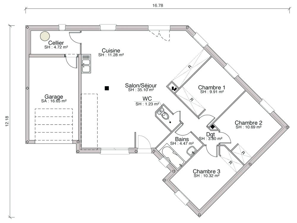 Plan de grande maison skyrim