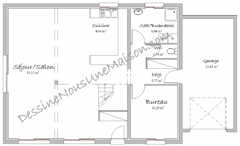 Plan de garage acoler a la maison