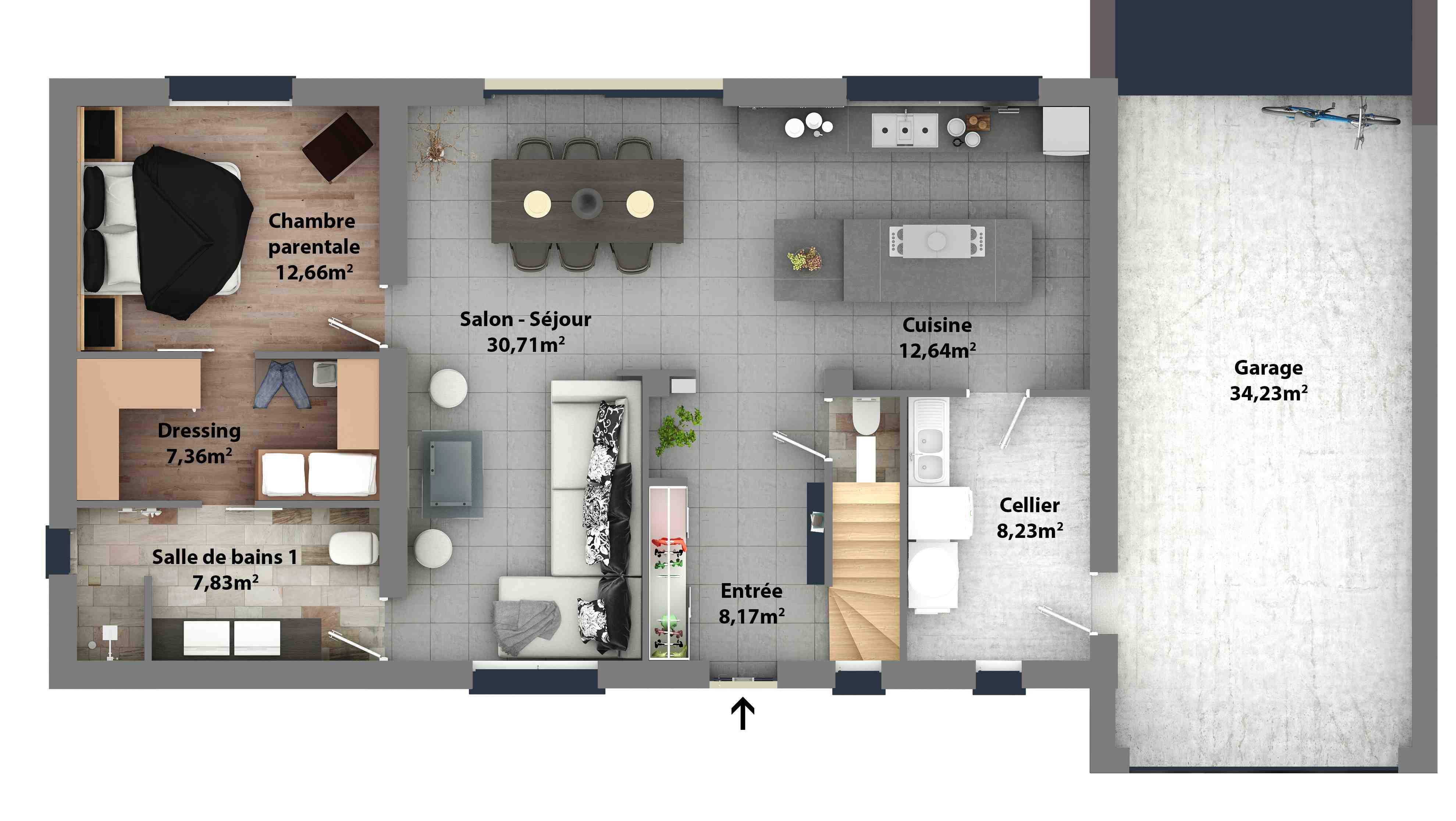 Plan de maison pla