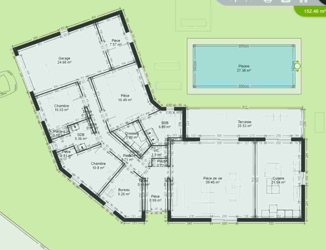 Plan de maison gratuit plain pied en v