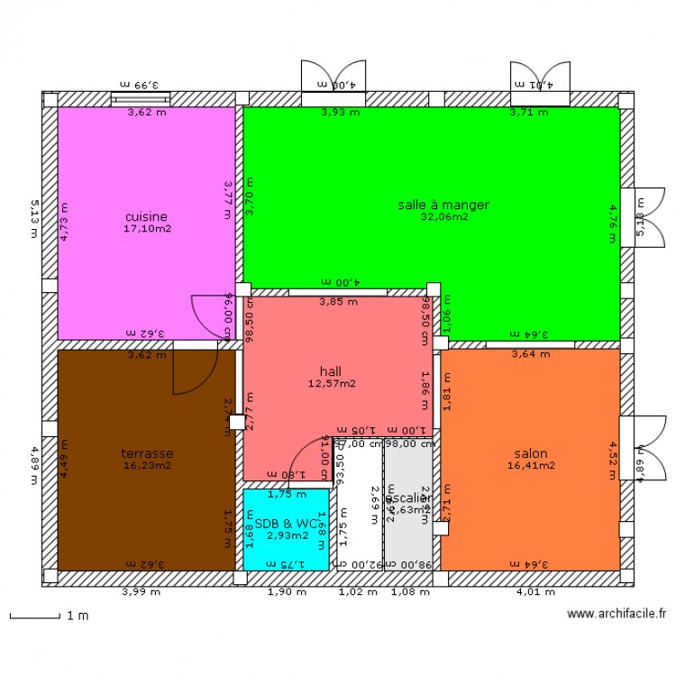 Plan de maison algerie 150m2