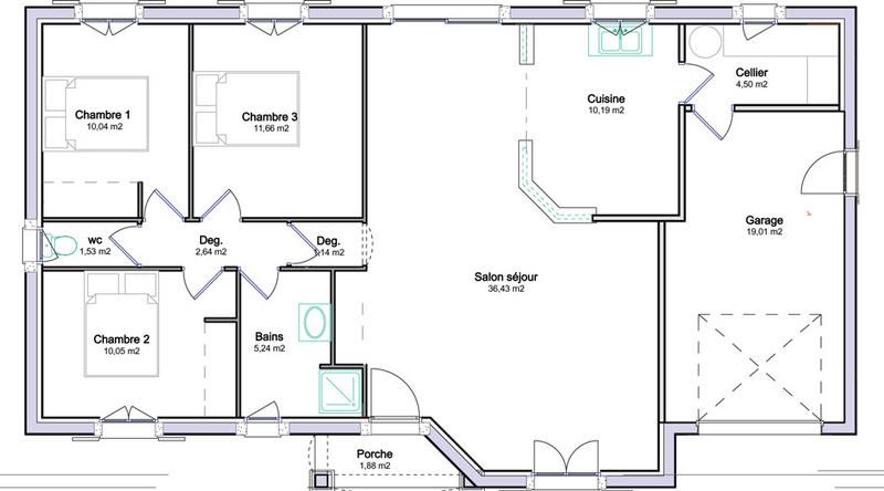 Plan de garage maison