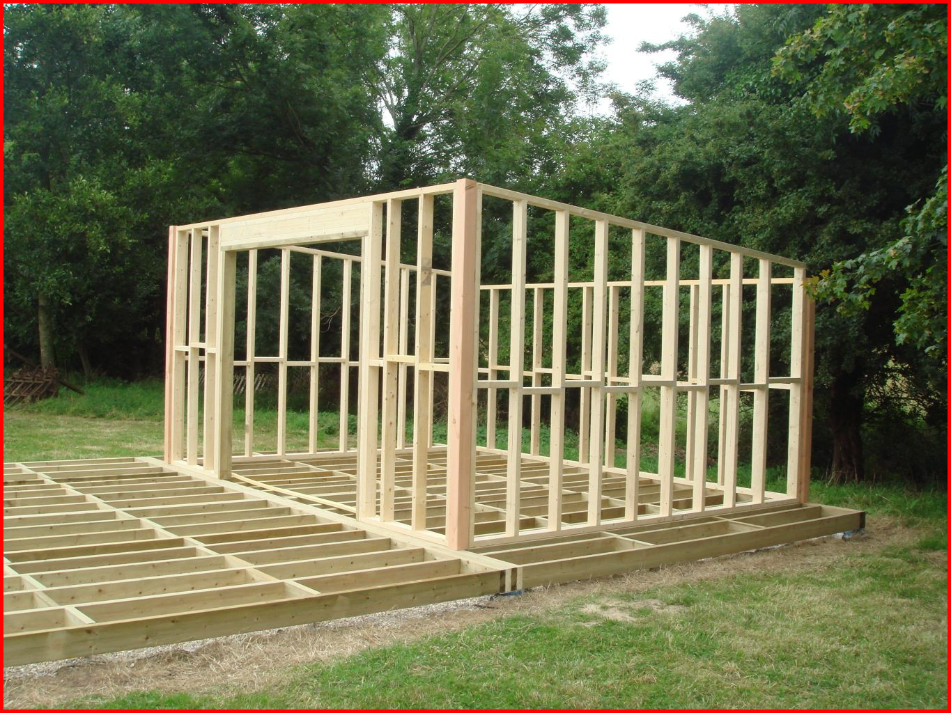 Plan maison de jardin en bois