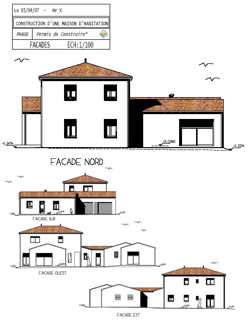 Faire un plan de façade de maison