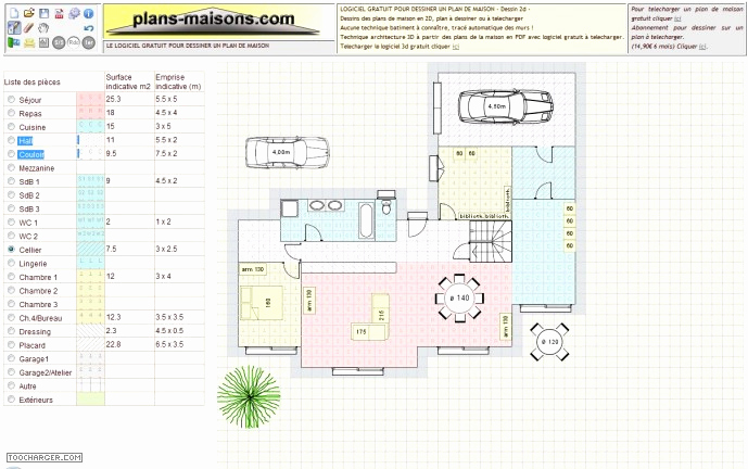 Faire plan de maison gratuit en ligne