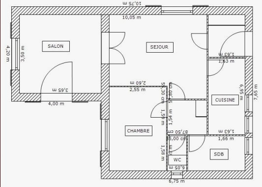 Image de plan d'une maison