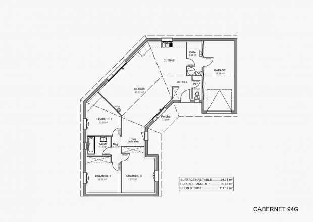 Plan de maison en l gratuit a telecharger - Idées de travaux