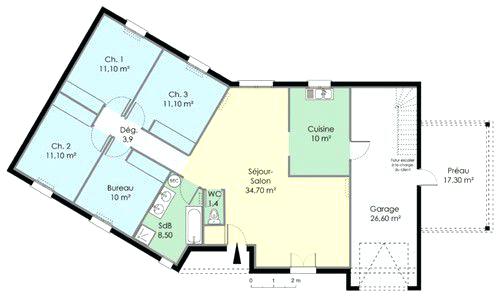 Plan de maison type californienne