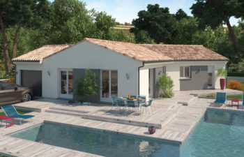 Plan de maison plain pied style basque