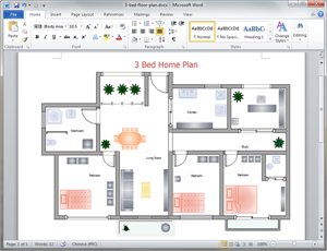Comment faire un plan de maison avec word