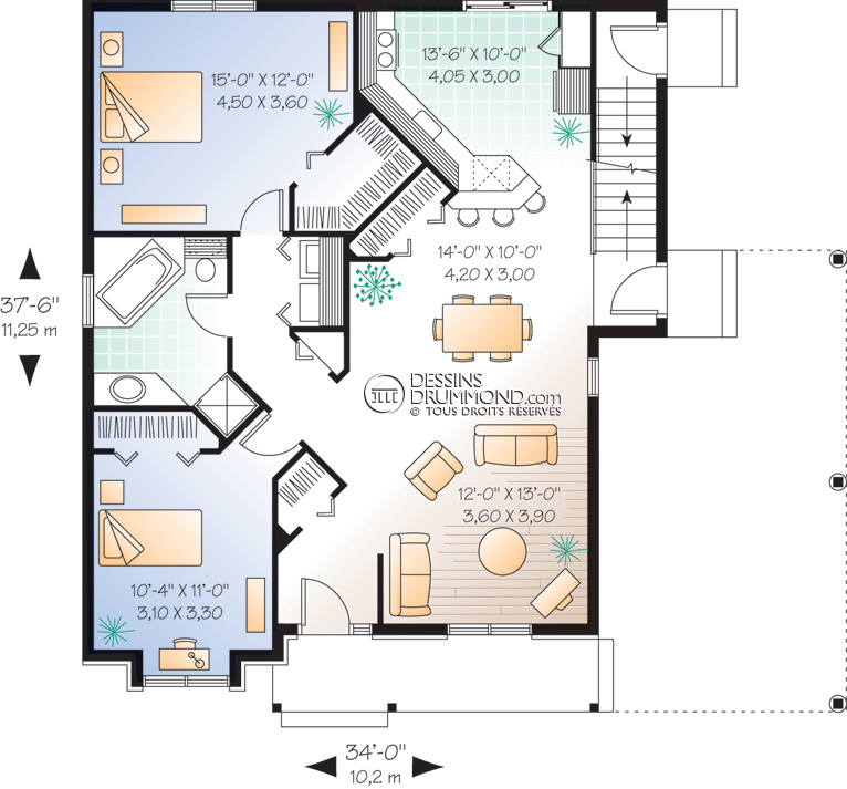 Plan de maison triplex