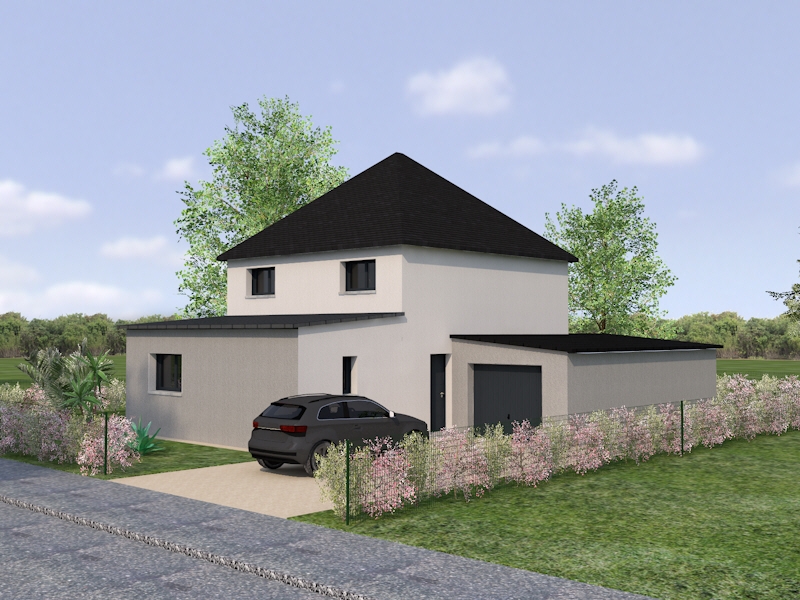 Plan de maison avec décroché