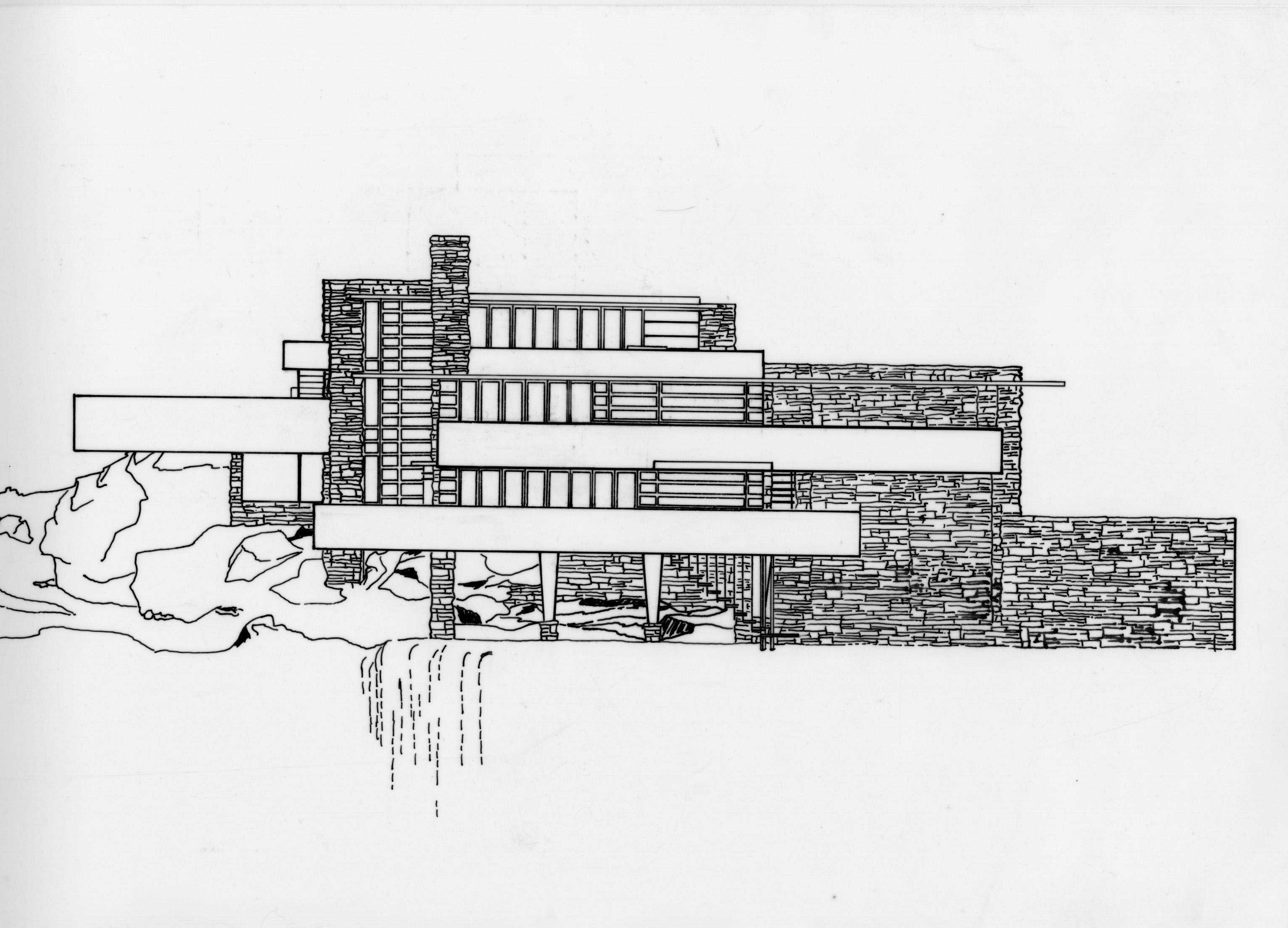 La maison de la cascade plan