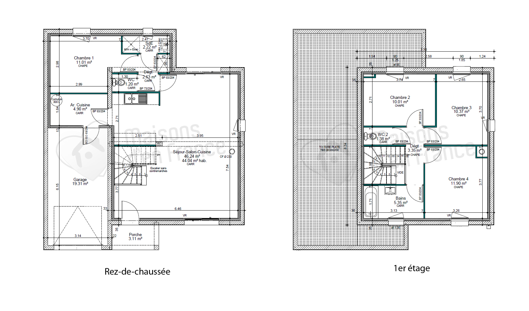 Maison de cedre plan