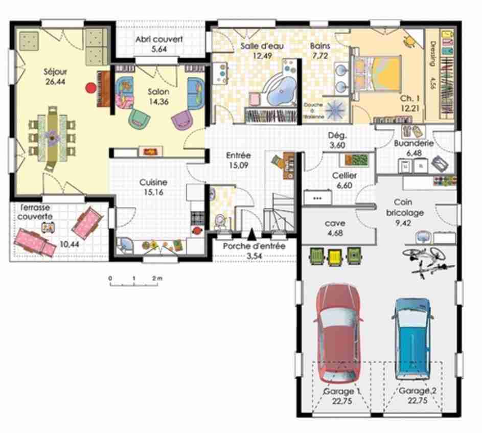 Plan de maison a faire en 3d