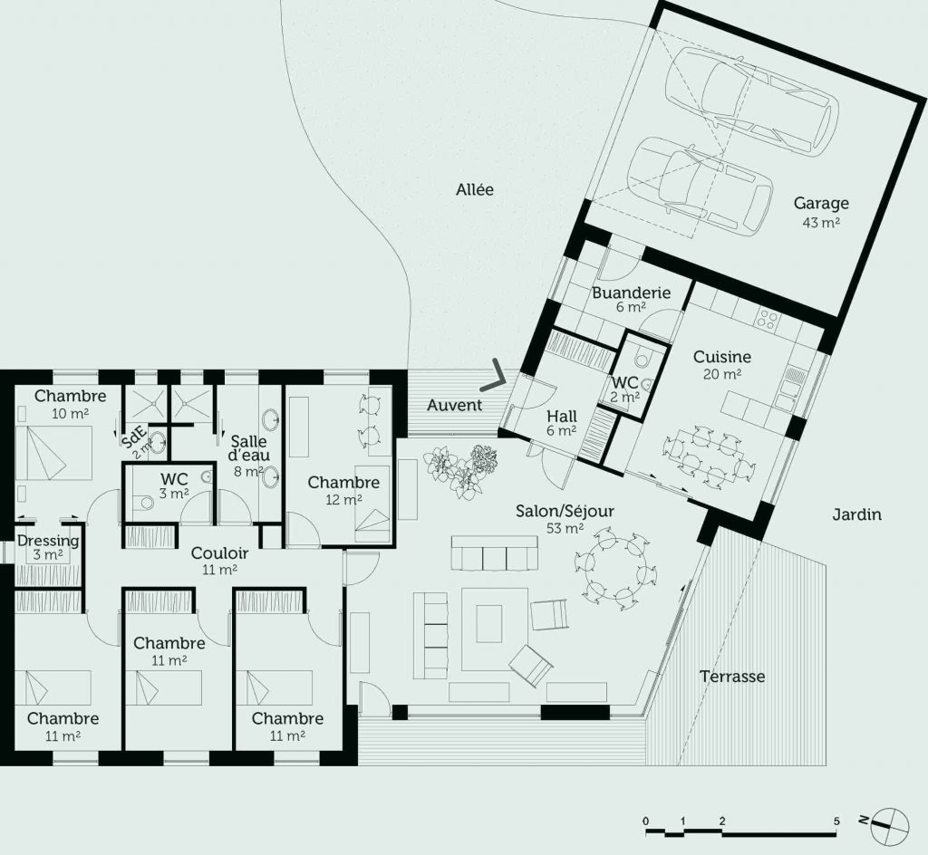 Plan De Maison 100m2 Une Seul Facade