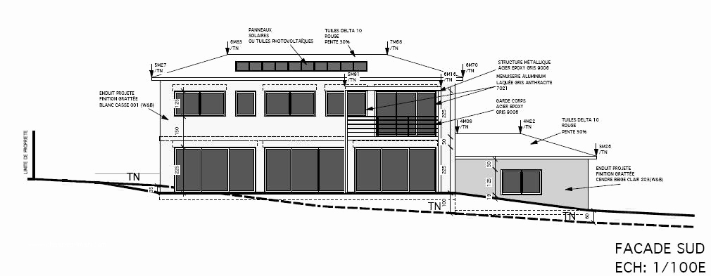 Plan de maison et facade