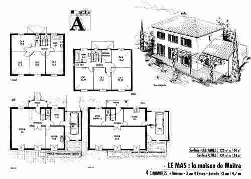Plan maison de maître