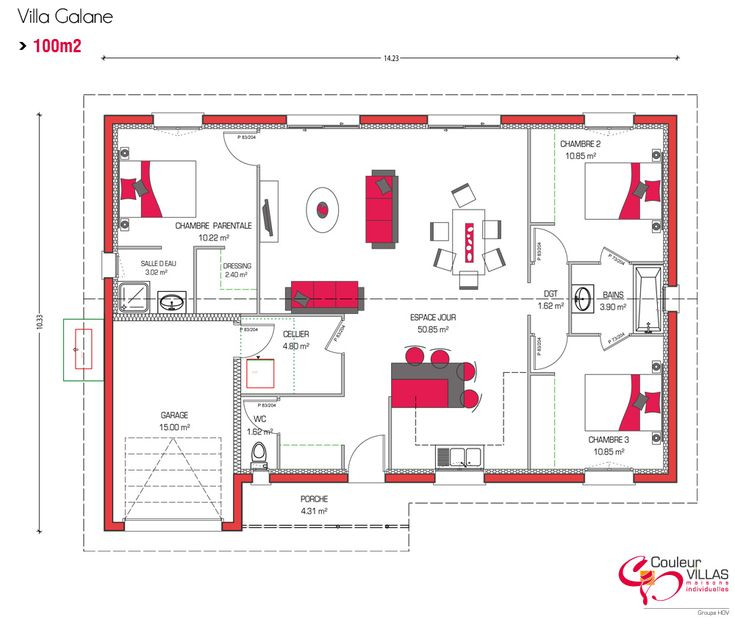 Plan de maison 240 m2 gratuit