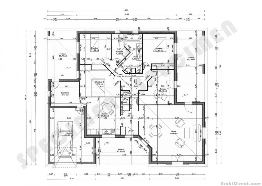 Plan maison 3d dwg - Idées de travaux