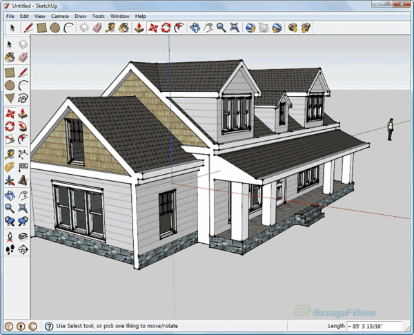 Plan de construction d'une maison sur google sketchup