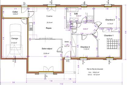 Dessin un plan de maison