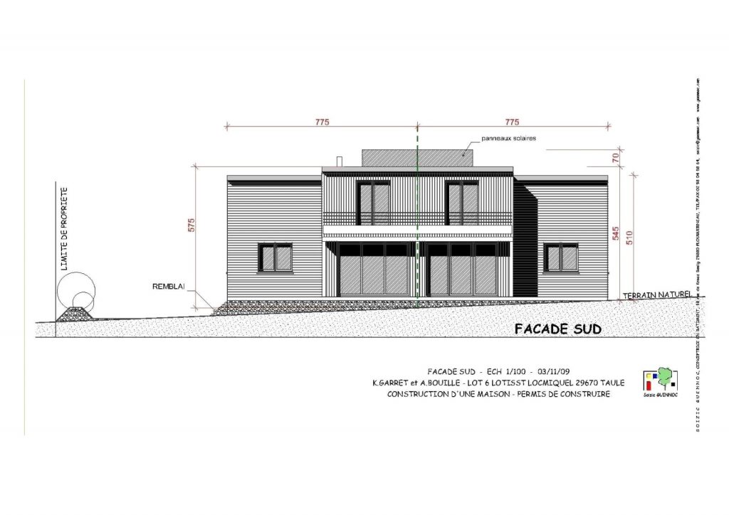 Porte de garage enroulable en facade - Idées de travaux