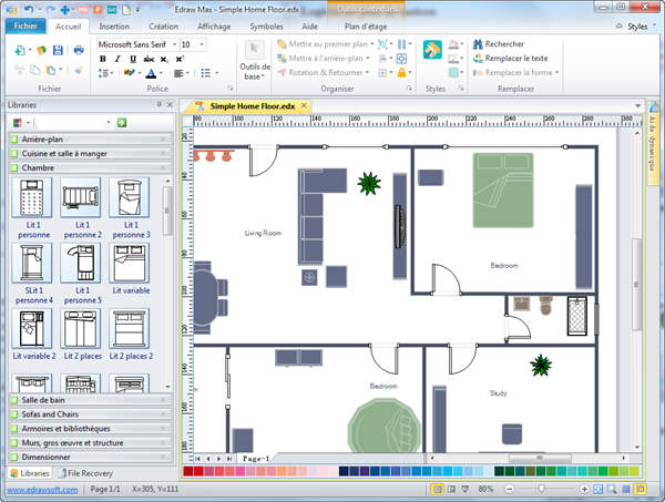 Logiciel pour plan de maison 2d