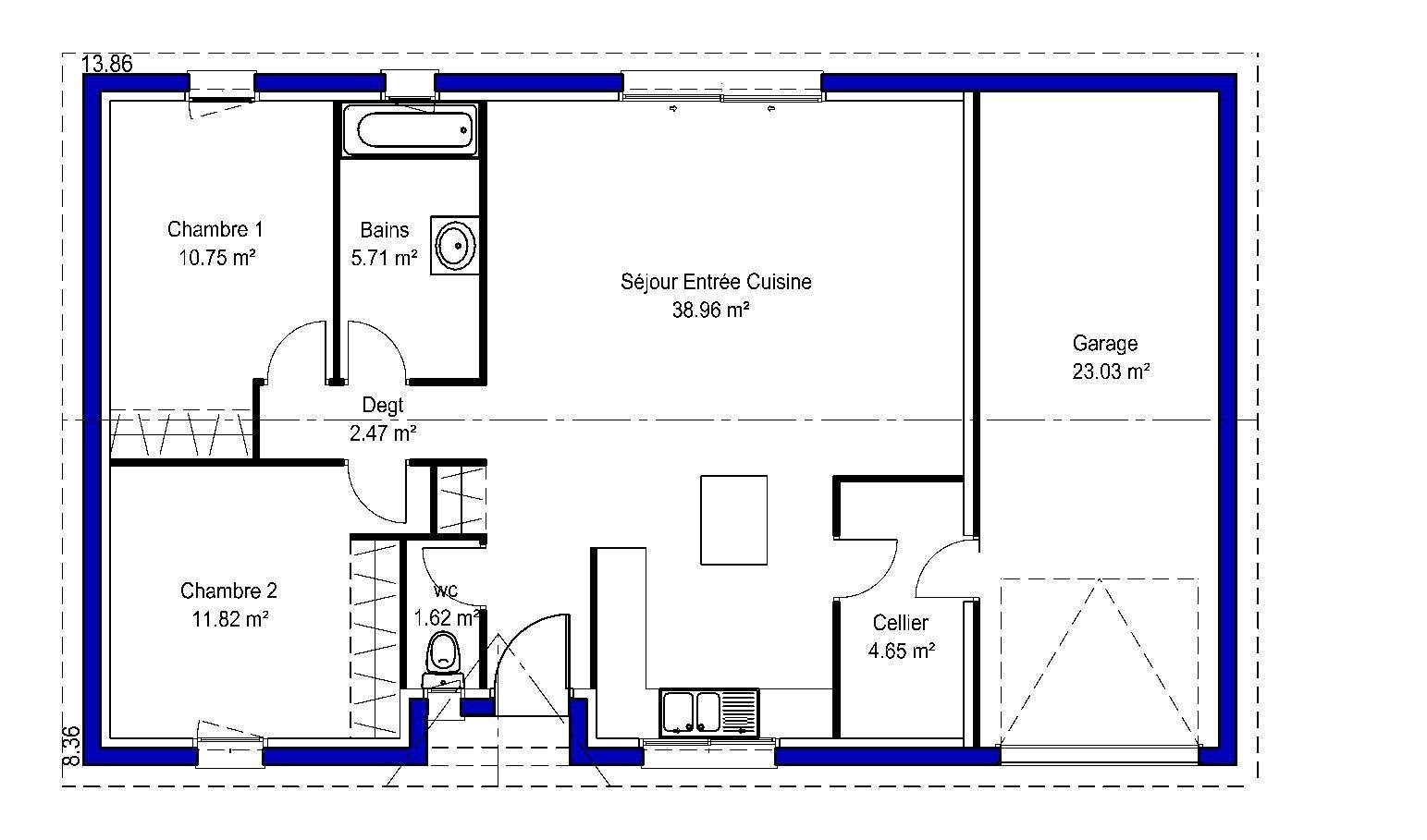 Plan de maison agrandissement gratuit - Idées de travaux