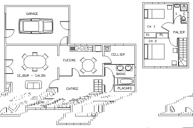 Plan de maison dessiner a la main