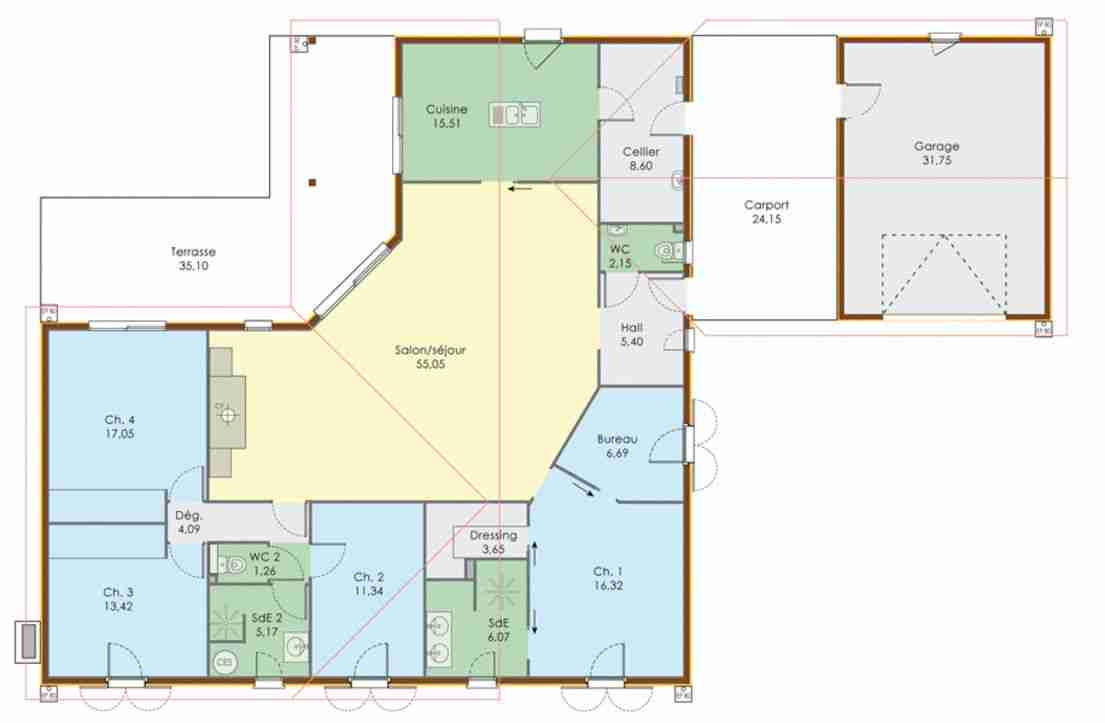Plan de maison de luxe pour sims 3