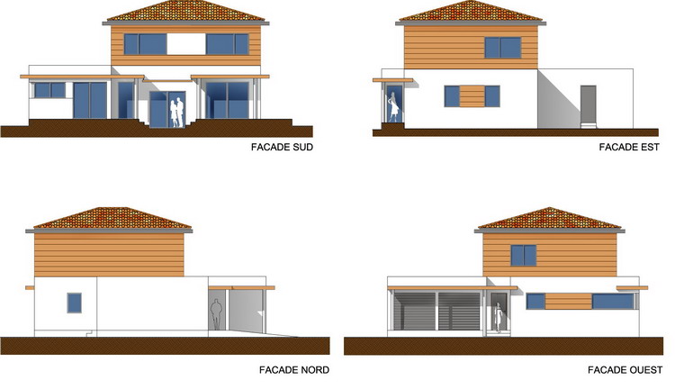 Plan architecture maison individuelle