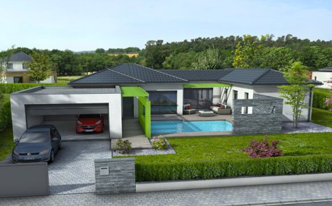 Plan de maison de plain pied