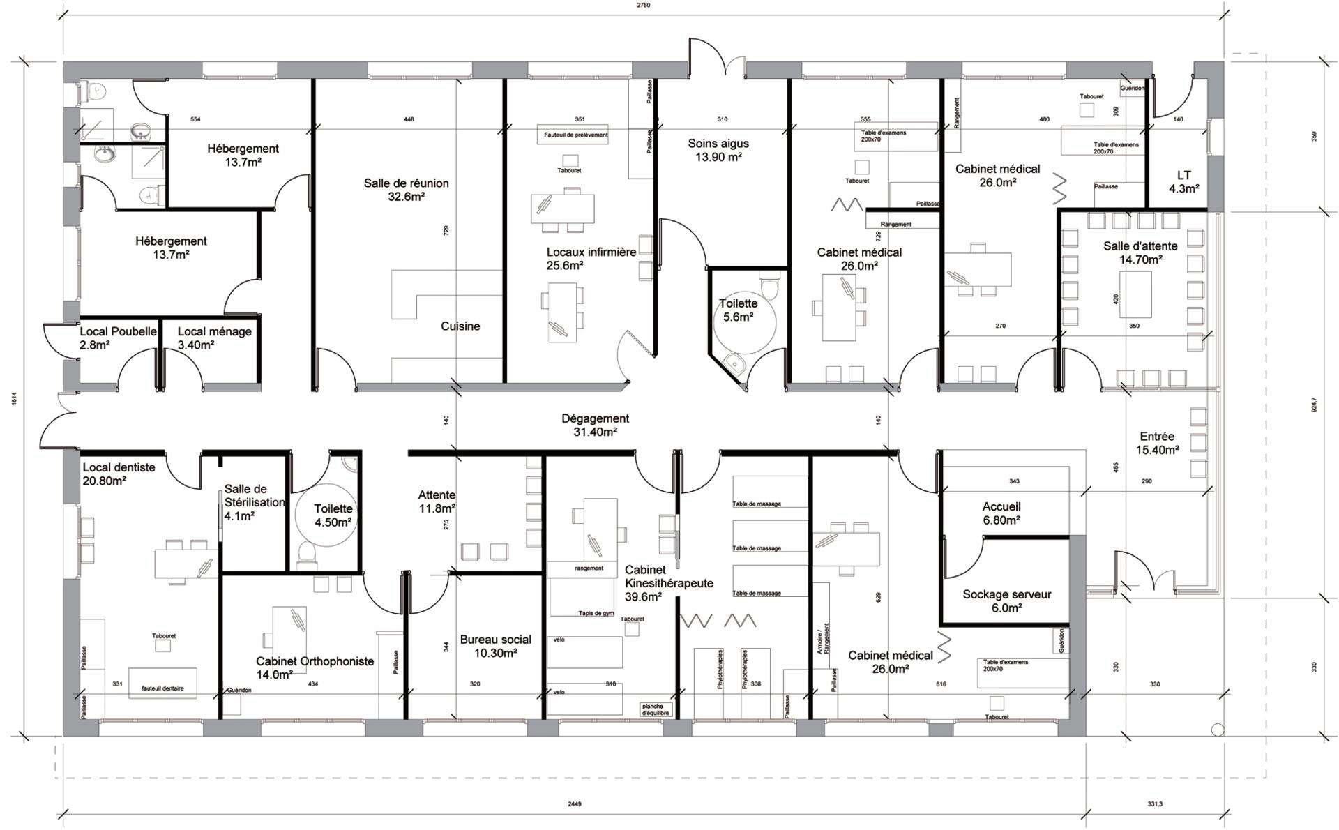 Plan de maison architectural
