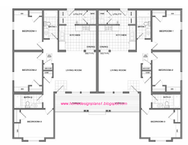 Plan de maison double pour location