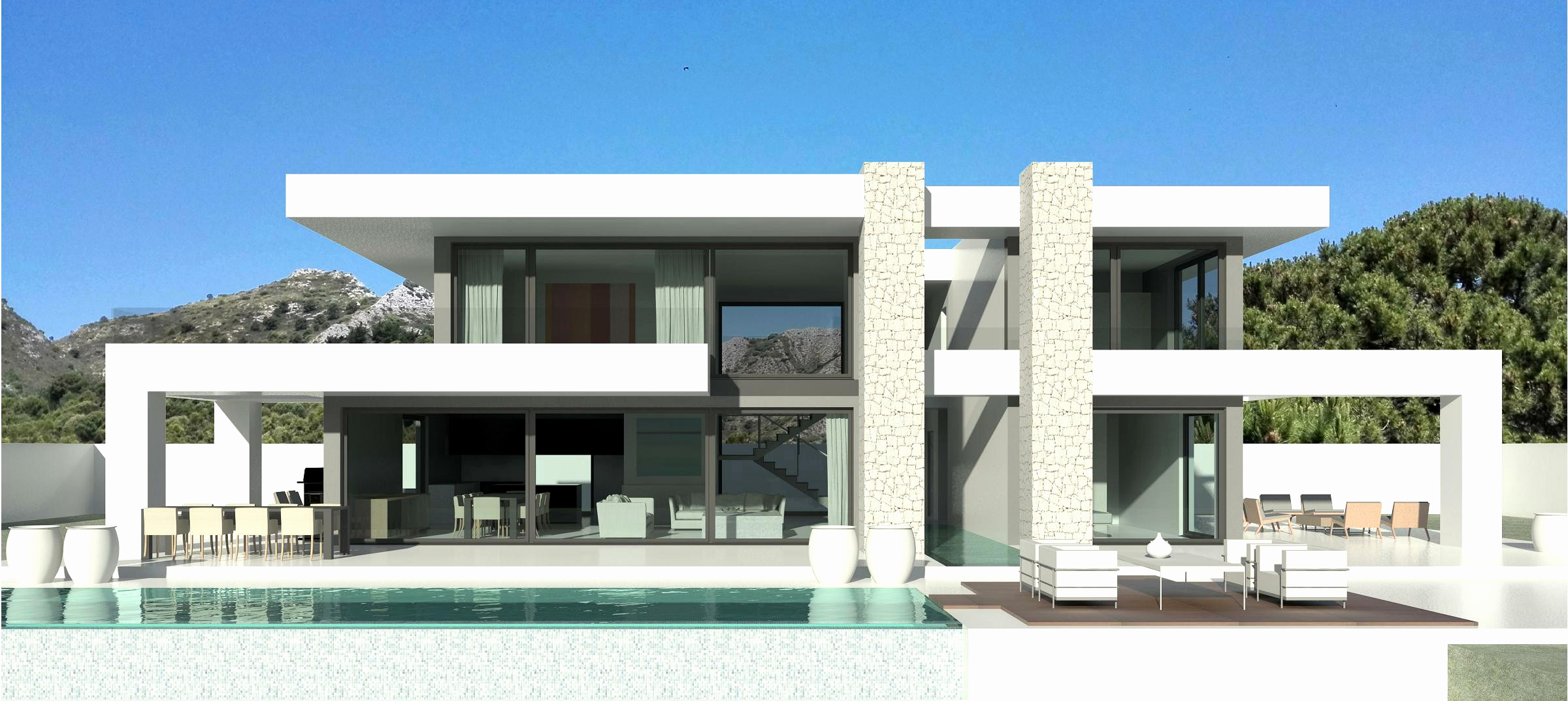 Plan d'une maison de 4 chambres