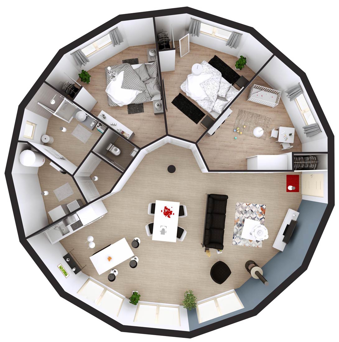 Plan maison de cedre