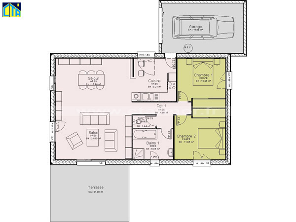Plan de maison plain pied en bretagne