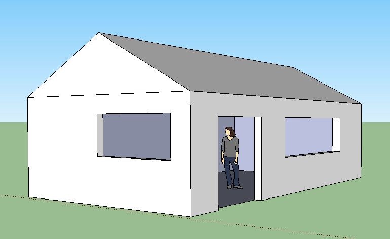 Plan maison maquette 3d sketchup