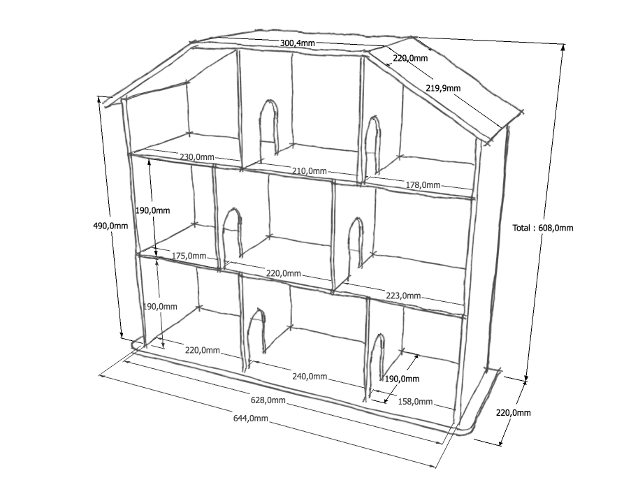 Plan de maison en carton
