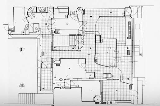 Plan de maison en verre