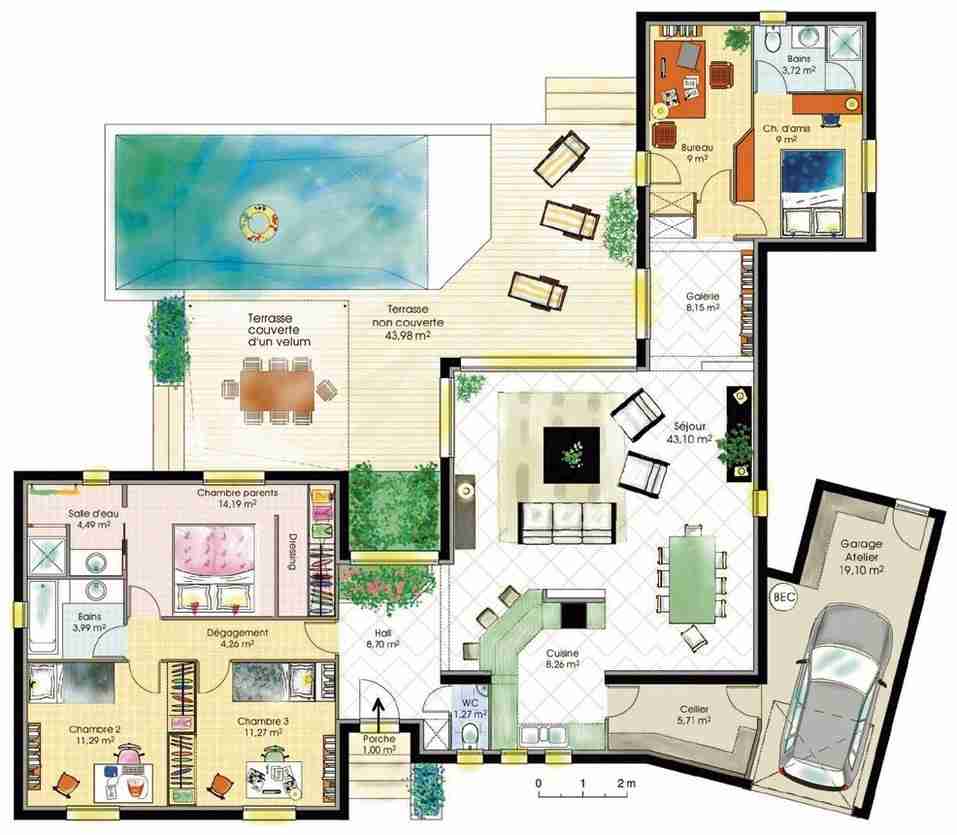 Idee plan interieur de maison