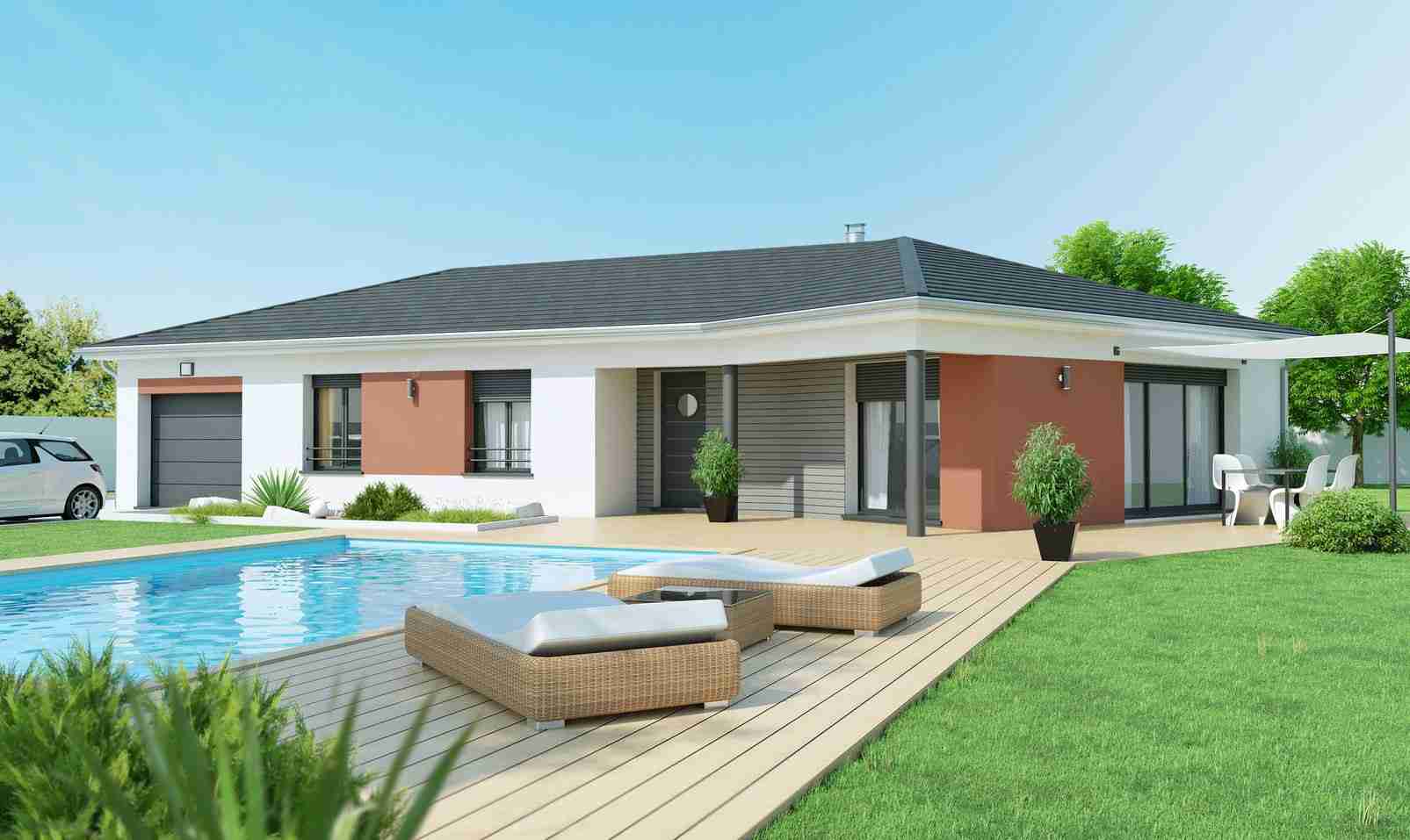 Plan maison plain pied kervran