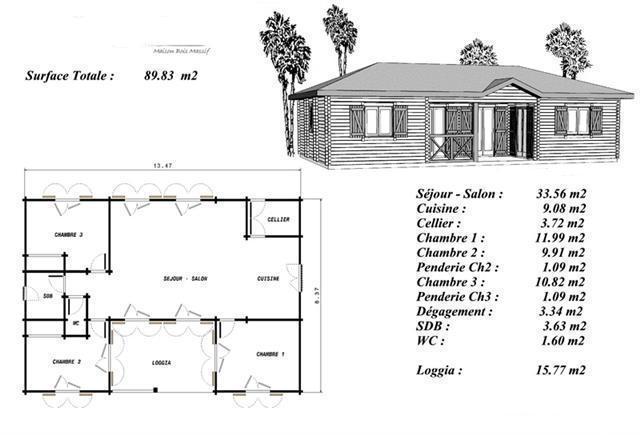 Plan salon de maison