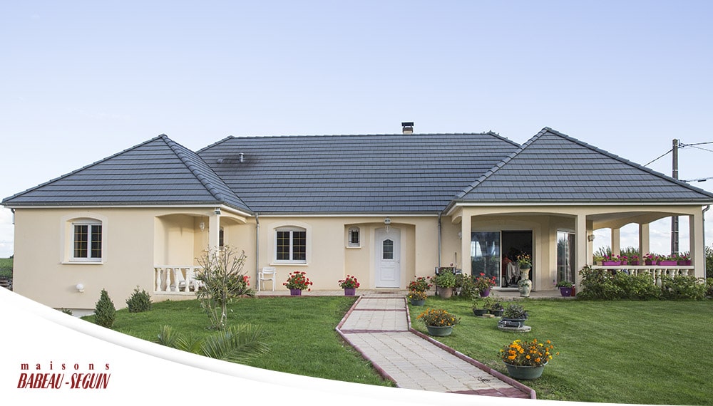 Plan maison contemporaine olivine