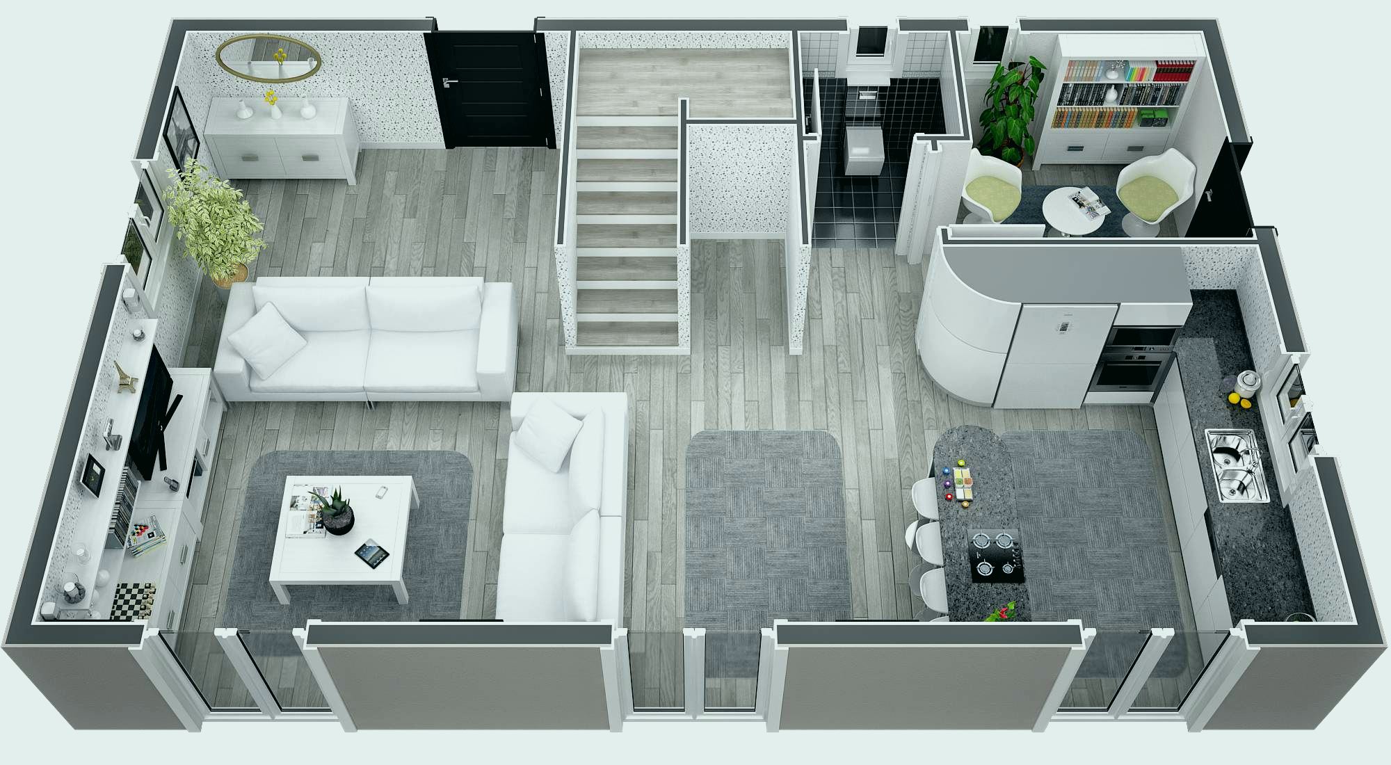 Modele plan de maison a etage