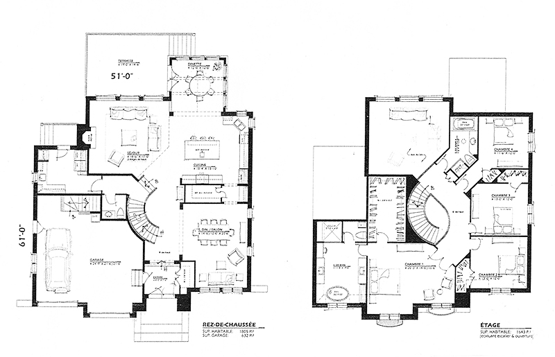 Plan maison de luxe gratuit
