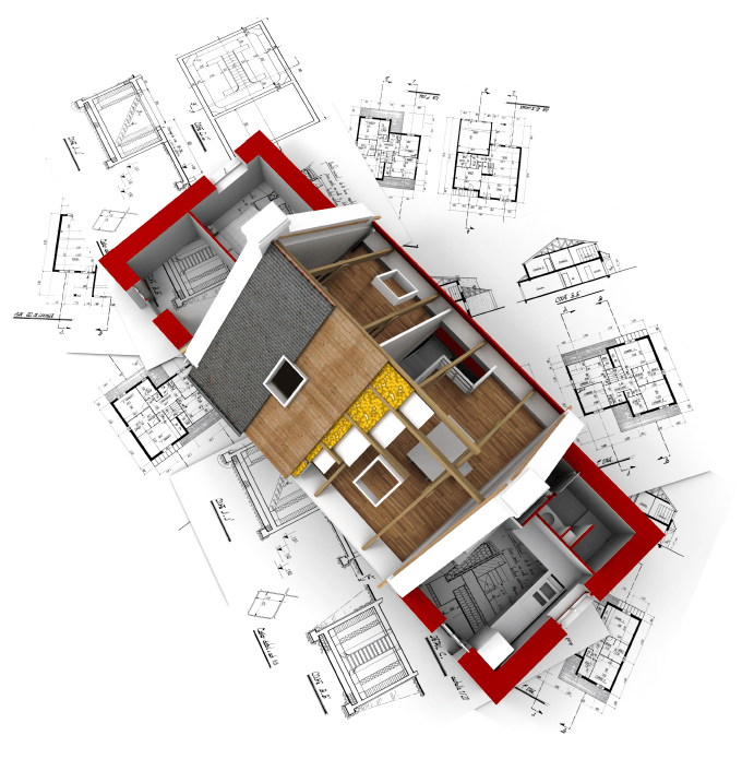 Droit d'auteur plan de maison