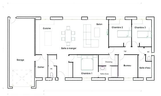 Plan de masse d'une maison individuelle